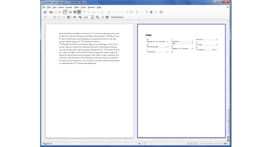 libreoffice setting 10 envelope template